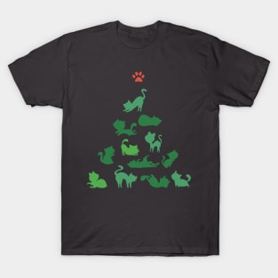 Catmas Cat Tree. T-Shirt